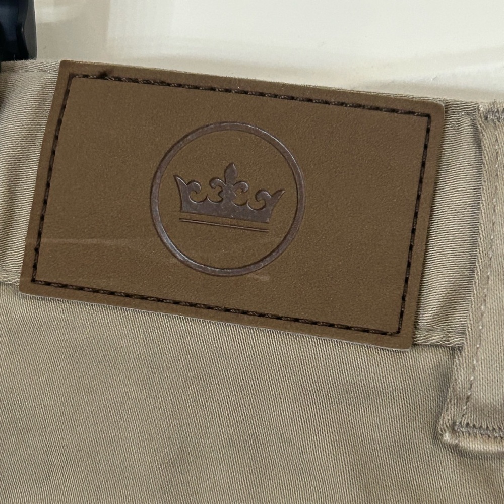 Peter Millar Pants Mens 32 (32x33) Khaki Signature Sateen 5-Pocket Golf Pants - Picture 3 of 9